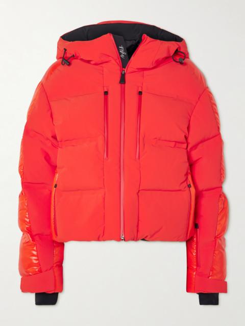 Super Nuke Hooded Quilted Paneled Down Ski Jacket