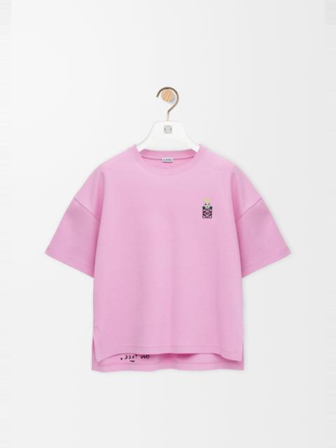 Regular fit T-shirt in cotton blend