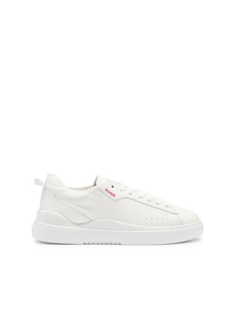 logo-print panelled sneakers