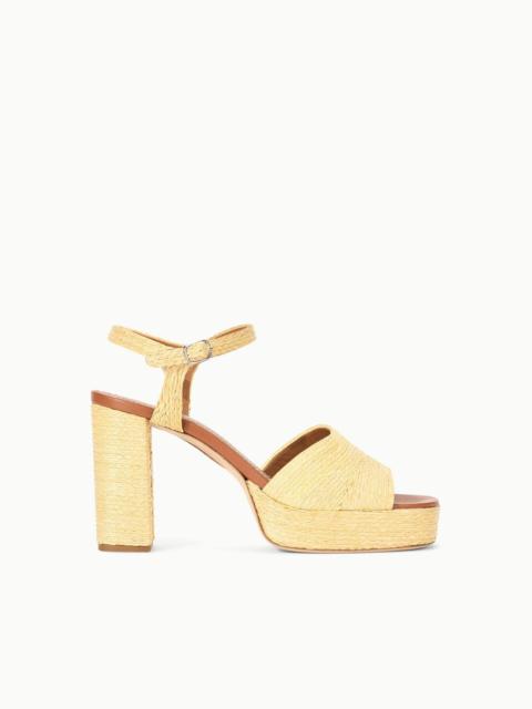 STAUD JODIE PLATFORM HEEL NATURAL