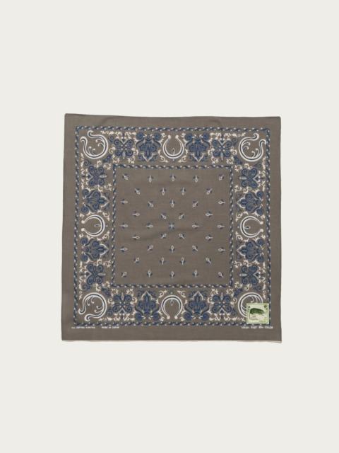 Fastcolor Selvedge Bandanna (Antler NAJA) 20x20 - Khaki
