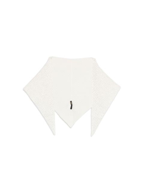 rhinestone-embellished scarf