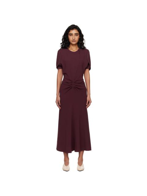 Burgundy Bela Midi Dress