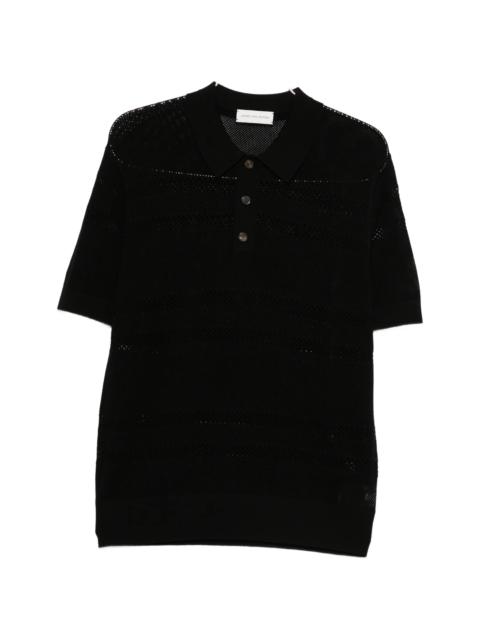 Dries Van Noten Button Openwork Polo Shirt