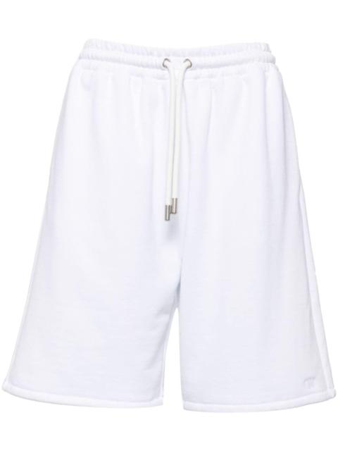 logo-embroidered cotton shorts