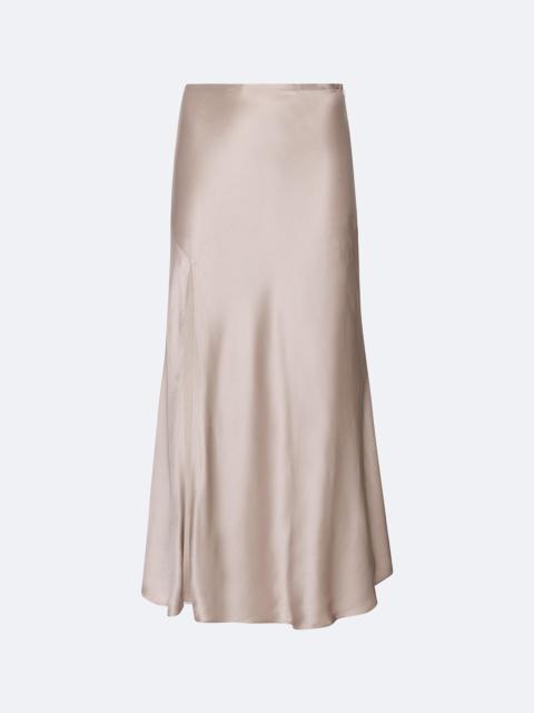 Satin Bias Midi Skirt