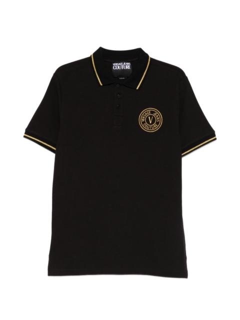 logo-appliqué polo shirt