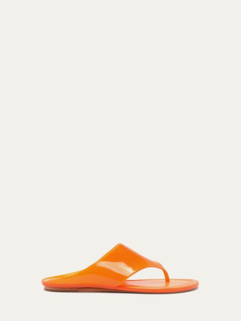 Orange Jelly Flat Sandal