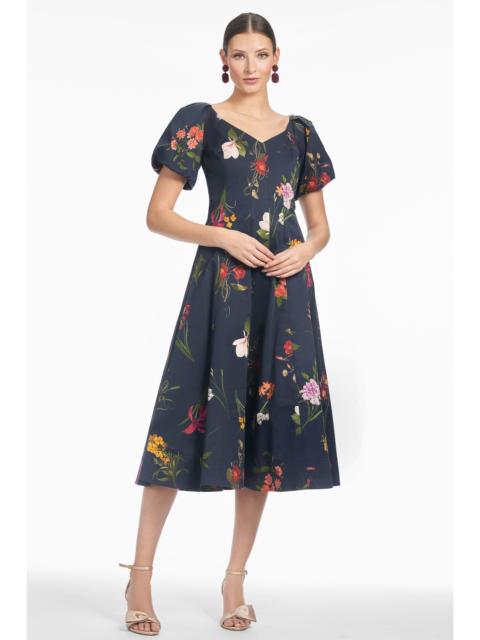 MAGNOLIA DRESS - DARK MIDNIGHT BOUQUET