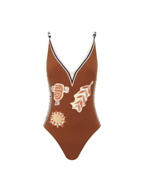 Soleil D'Amour V Neck One Piece