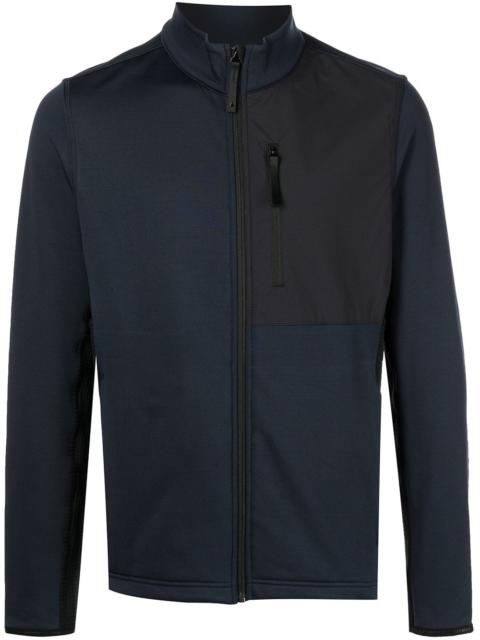 panelled fleece jacket