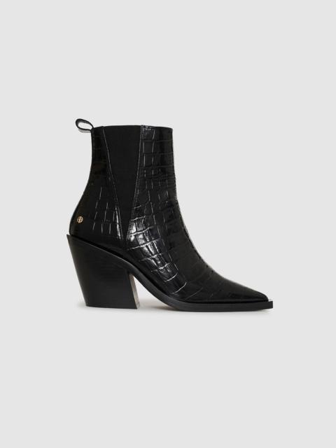 Bekah Boots - Black Embossed