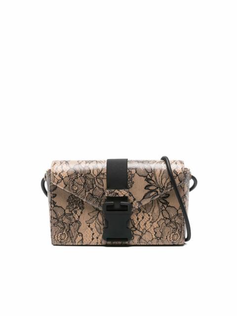 floral buckle shoulder bag