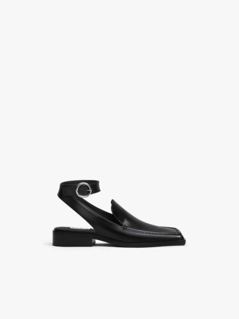 SQUARE LOAFER SANDALS IN CALFSKIN