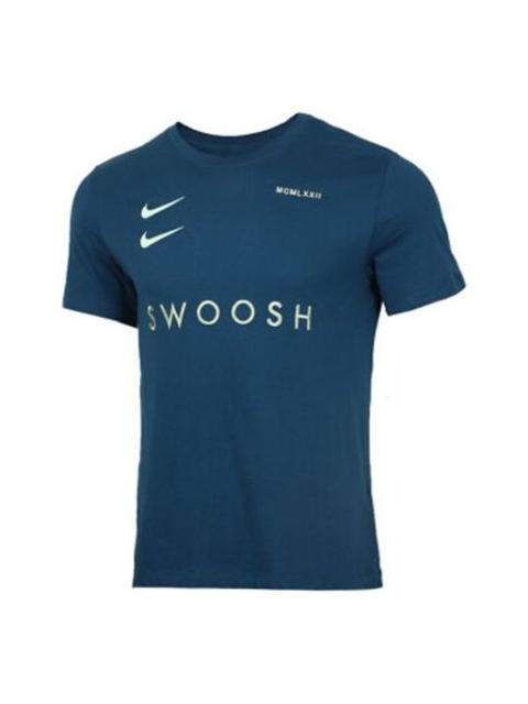 Nike Sportswear Swoosh Sports Short Sleeve Blue CV5893-499