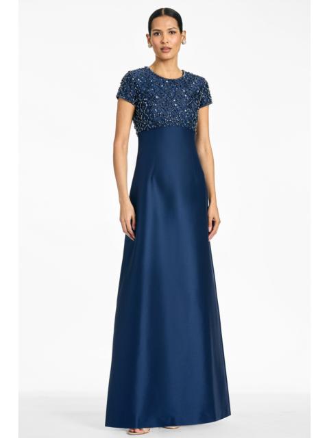 EMBELLISHED AMSTERDAM GOWN - NIGHT SKY