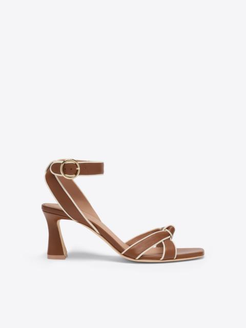 Rudi 70 Brown Leather Heeled Sandals