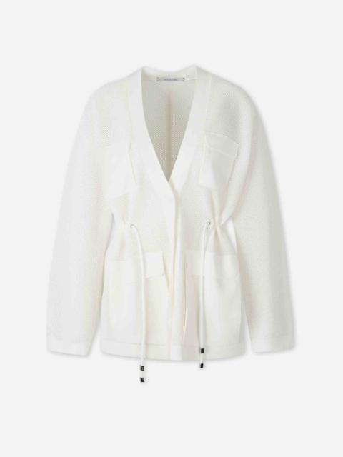 POINTELLE KNIT CARDIGAN