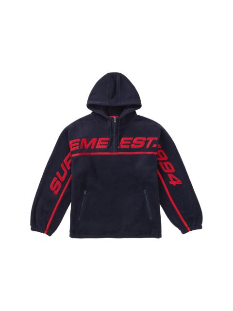 Supreme Polartec Half Zip Hooded Sweatshirt Navy