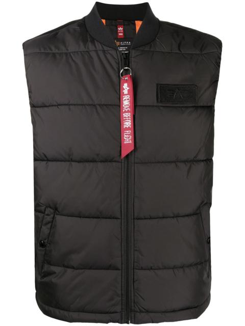 quilted padded gilet