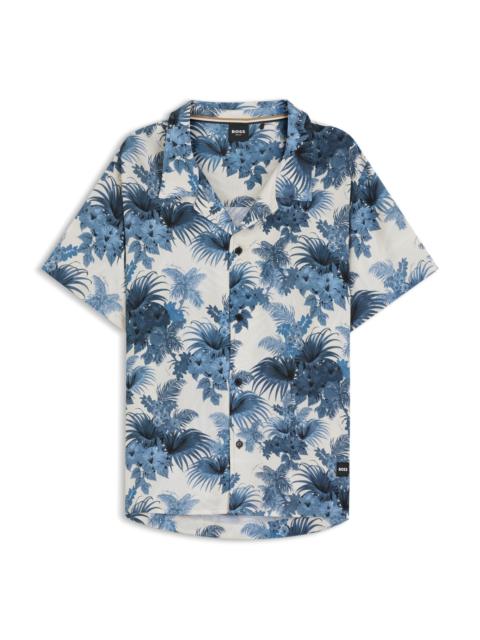 REGULAR-FIT BEACH SHIRT WITH ALL-OVER PRINT