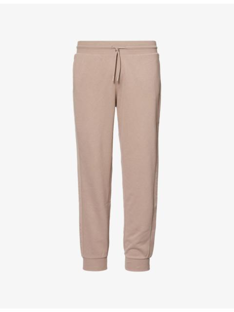 Branded-Panel Straight-Leg Cotton-Blend Jogging Bottoms