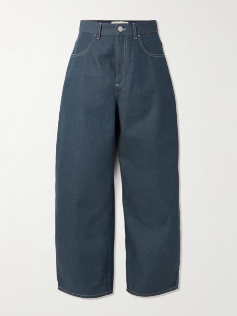 High-rise Barrel-leg Jeans