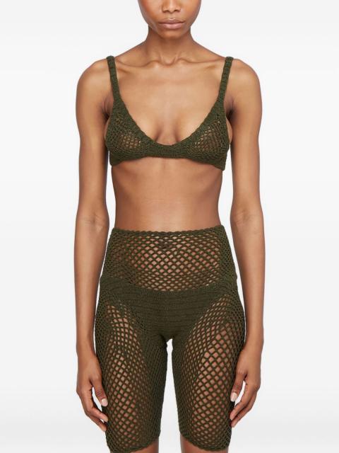 Explore crochet-knit bra