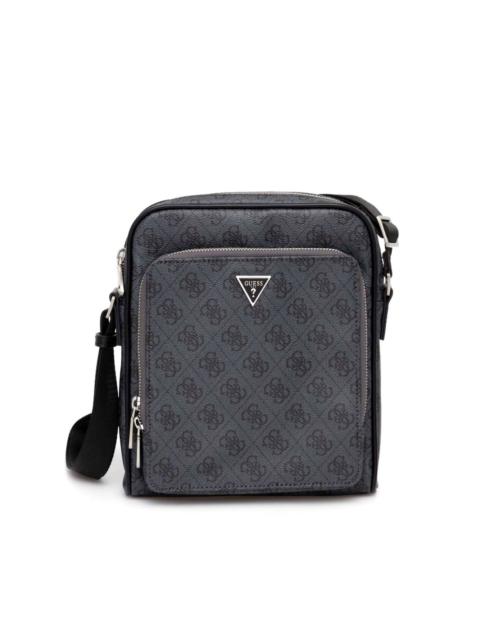 monogram-pattern messenger bag