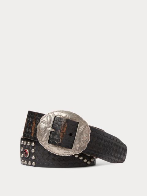 Studded Leather Belt