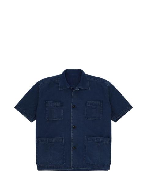 pocket denim shirt