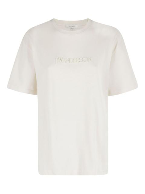 logo-embossed t-shirt