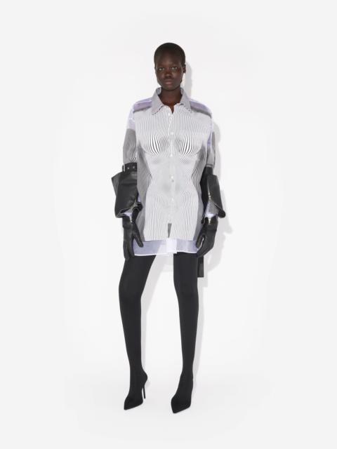 THE PETIT GRAND PINSTRIPE BODY MORPHING SHIRT