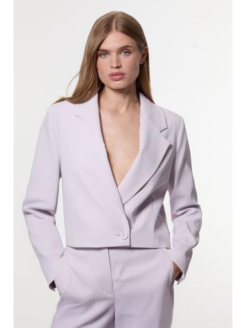 Digital Ophelia Polished Tailored Cowl Back Single Breasted Blazer