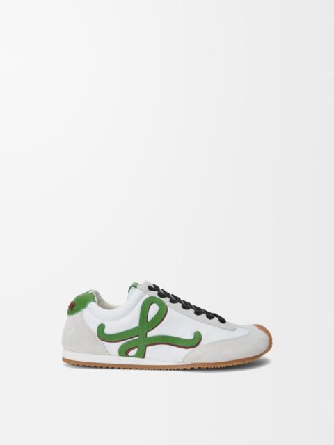 Ballet Runner 2.0 in nylon and calfskin