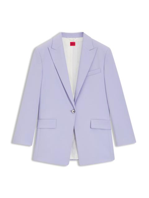 RELAXED-FIT BLAZER IN STRETCH FABRIC