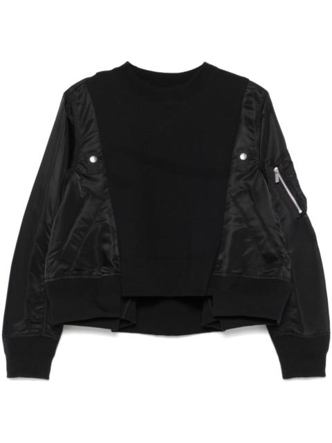 panelled sweatshirt