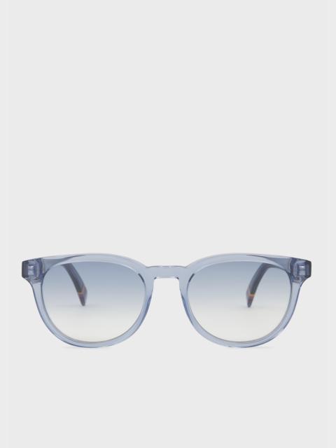 Transparent Blue 'Macklin' Sunglasses