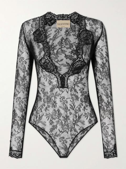 Stretch-lace Bodysuit