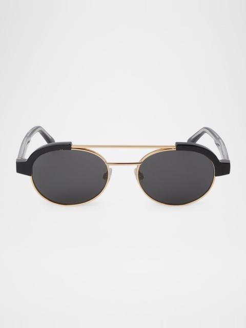 Artesia Round Acetate Sunglasses