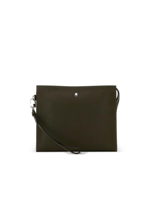 Sartorial zip clutch bag