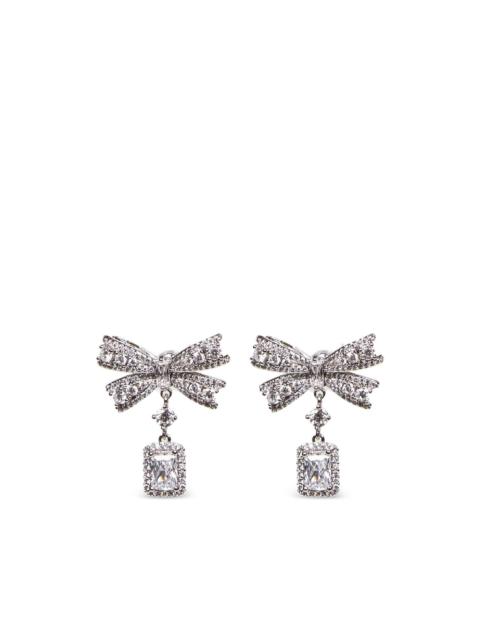 bow-motif earrings