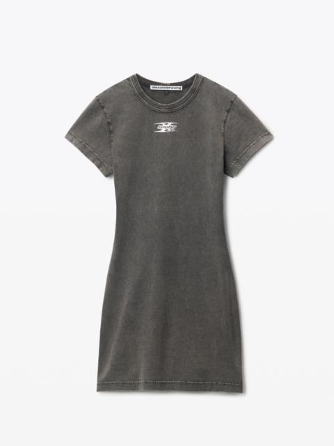 blade logo-embossed minidress in cotton