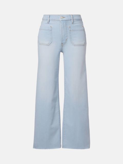 Anchor high-rise wide-leg jeans