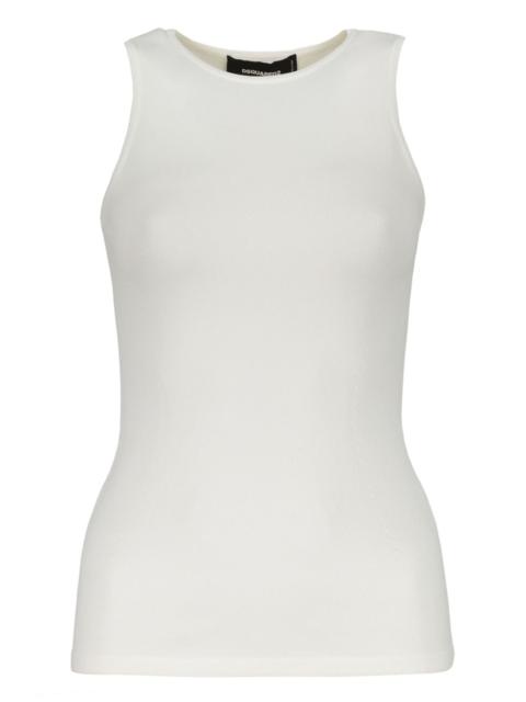 ribbed-trim tank top