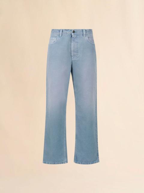 LIGHT BLUE CANVAS BOYFRIEND PANTS