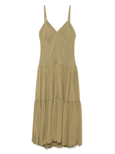 sleeveless midi dress