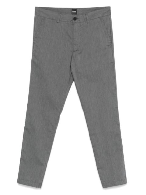 stretch-cotton trousers