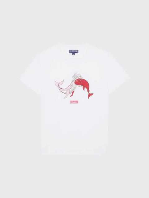 MEN T-SHIRT WHALES LOVE