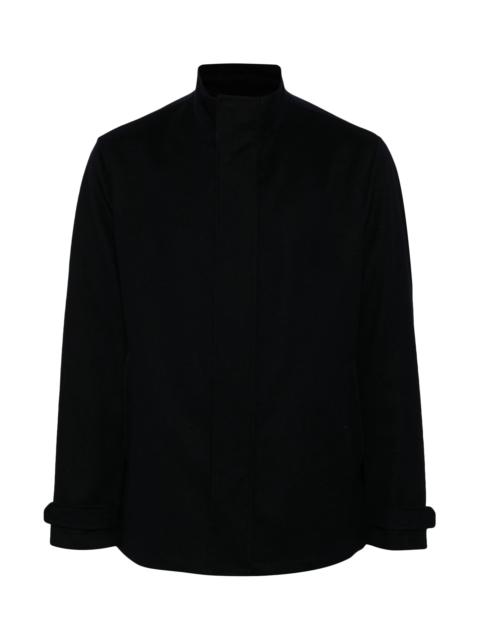 CASHMERE ZIP-UP COAT
